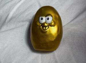 McDonald's Gold Egg Character Toy Figure with Googly Eyes Golden Arches Logo